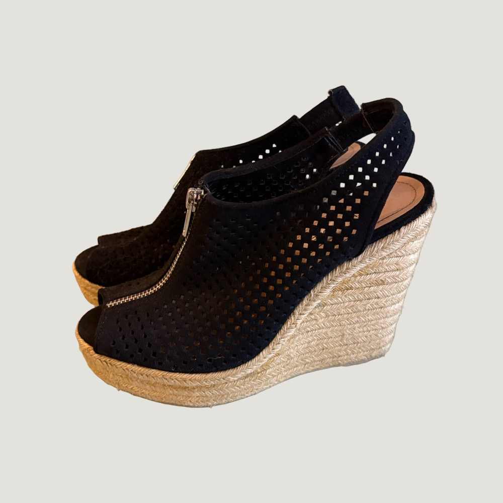 Steve Madden Black Mules with Breathable Design